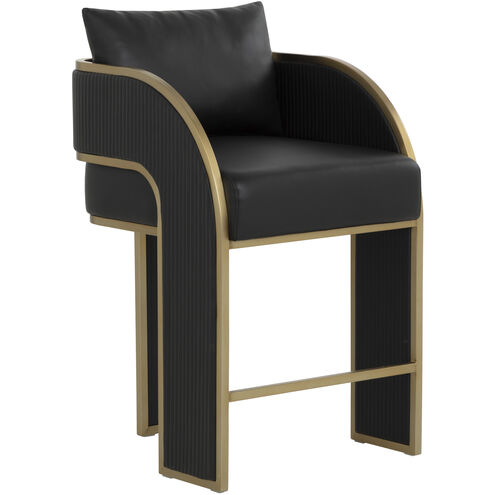 Baz 37 inch Napa Black Counter Stool